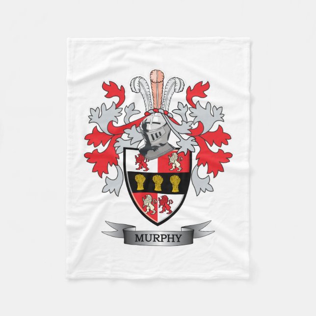 Murphy-Wappen Fleecedecke (Vorderseite)