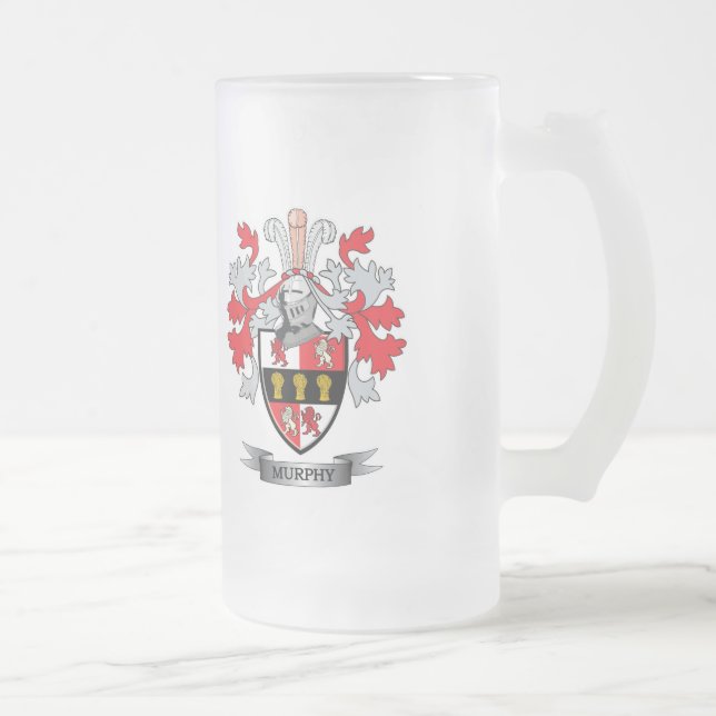 Murphy-Wappen Mattglas Bierglas (Rechts)