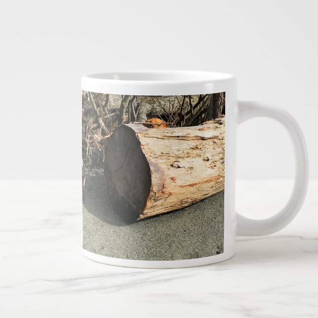Murphy's Big Log-Hunde-Liebesspiel Jumbo-Tasse (Rechts)