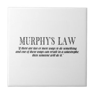 Murphys Gesetz Fliese