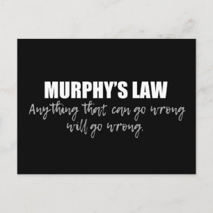 Murphy's Law Postkarte