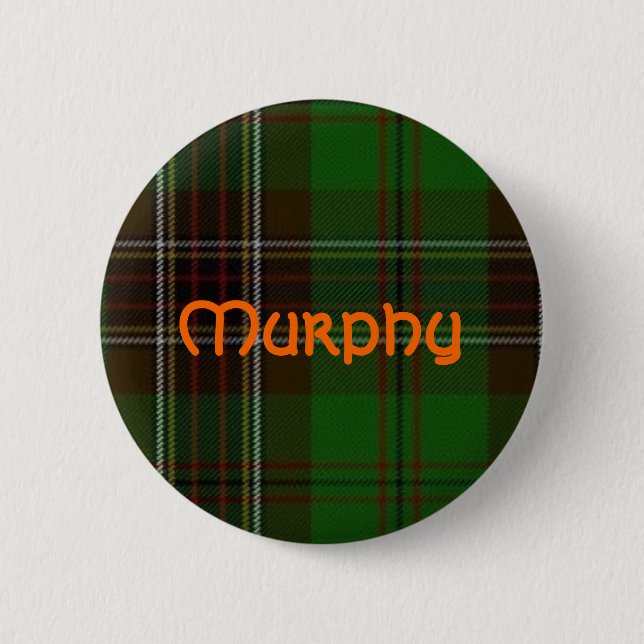 Murphytartan-Knopf Button (Vorderseite)