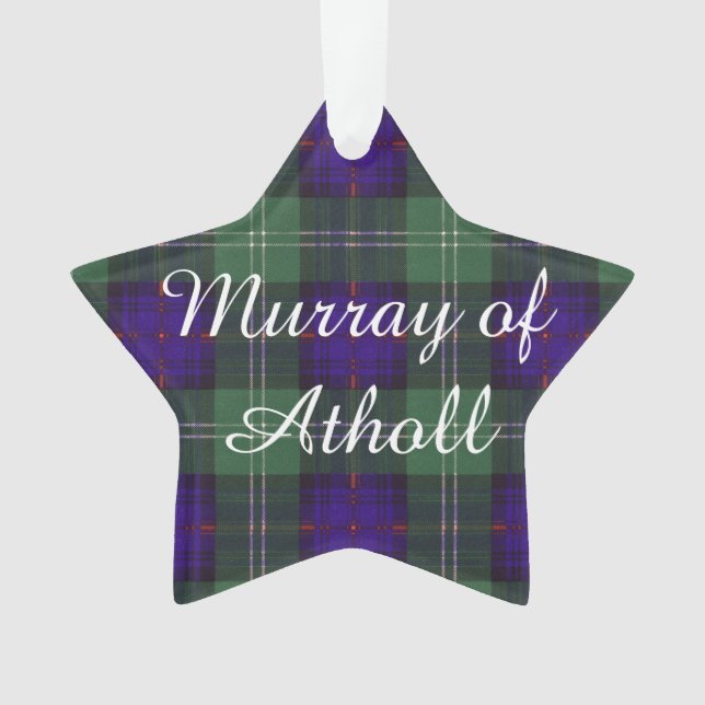 Murray Atholl Clan karierten schottischen Kilt Ornament (Vorderseite)