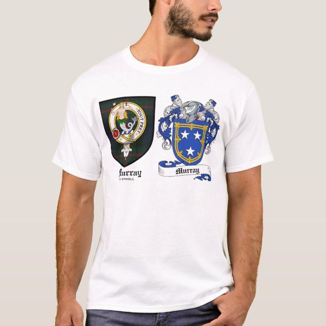 Murray-Clan-Wappen u. Murray-Wappen T-Shirt (Vorderseite)