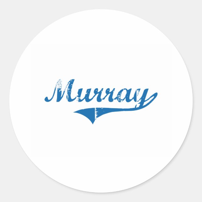 Murray Kentucky Classic Design Runder Aufkleber (Vorderseite)
