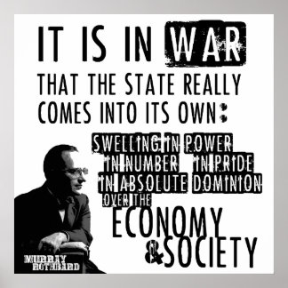 Murray Rothbard Anti-Krieg Staat Libertarian Poster