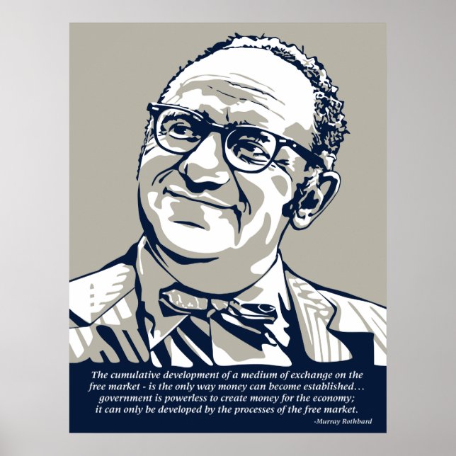 Murray Rothbard Poster (Vorne)