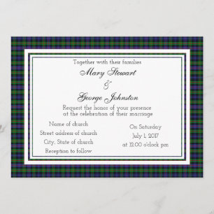 Murray Scottish Wedding Einladung