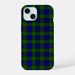 Murray-Tartan blau grün kariert iPhone 15 Hülle