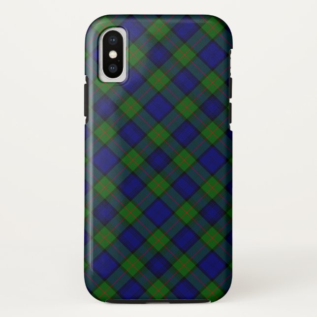Murray tartan Blau kariert Case-Mate iPhone Hülle (Rückseite)