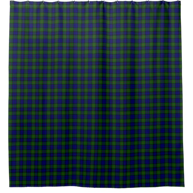 Murray tartan Blau kariert Duschvorhang (Vorderseite)