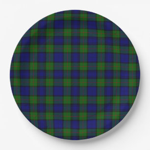 Murray tartan Blau kariert Pappteller