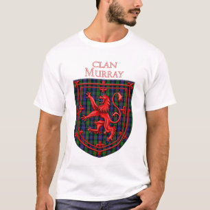 Murray Tartan Scottish Kariert Lion Rampant T-Shirt