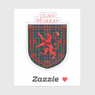 Murray Tartan Scottish Plaid Lion Rampant Aufkleber