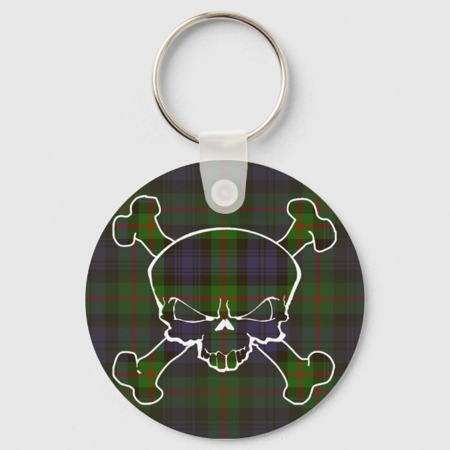 Murray Tartan Skull No Banner Schlüsselanhänger (Vorderseite)