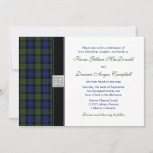 Murray von Atholl Tartan Wedding Einladung