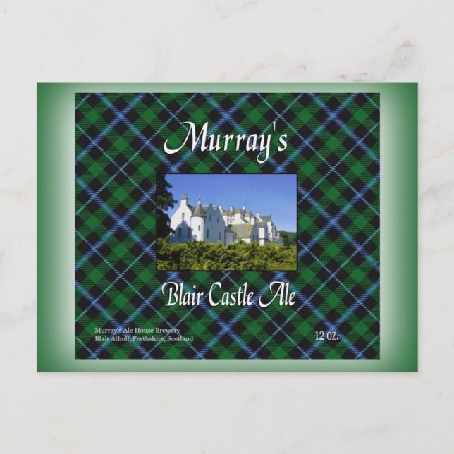 Murray's Blair Castle Ale Postkarte (Vorderseite)