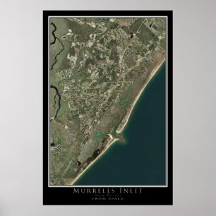 Murrells Inlet South Carolina über Satellit der Ra Poster