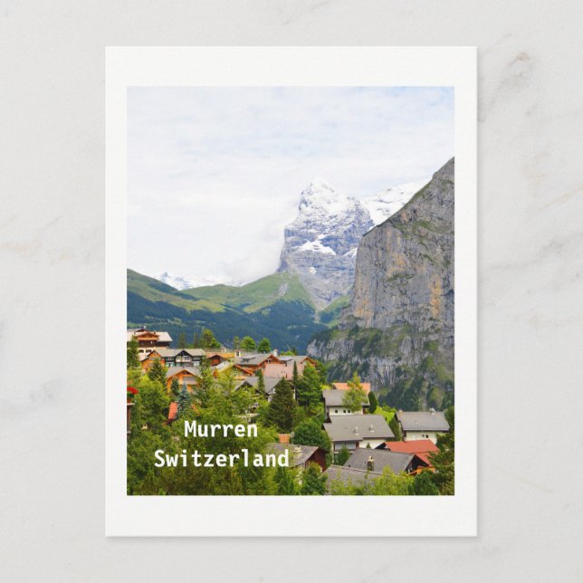Murren in der Schweiz Postkarte (Vorderseite)
