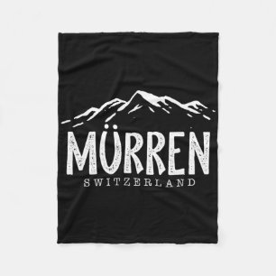 Murren Schweiz Berge Schweizer Skifahrer Skifahren Fleecedecke