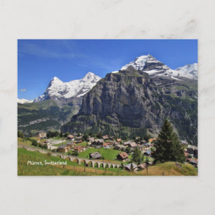 Mürren, Schweiz - Schweiz Postkarte