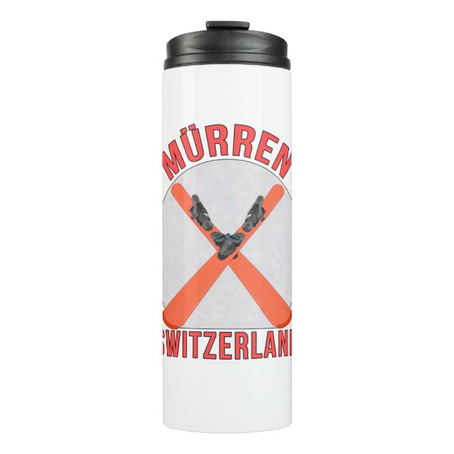 Mürren, Schweiz Thermosbecher (Vorderseite)