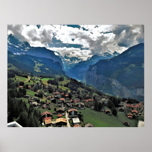 Murren Village Poster