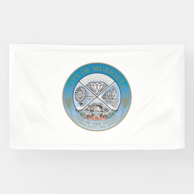 Murrieta (Kalifornien) City Siegel Banner (Horizontal)