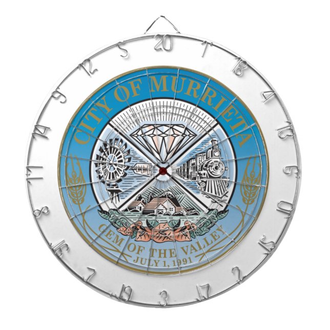 Murrieta (Kalifornien) City Siegel Dartscheibe (vorne)