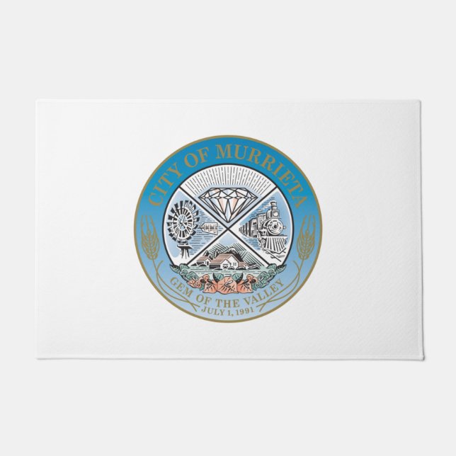 Murrieta (Kalifornien) City Siegel Fußmatte (Vorderseite)