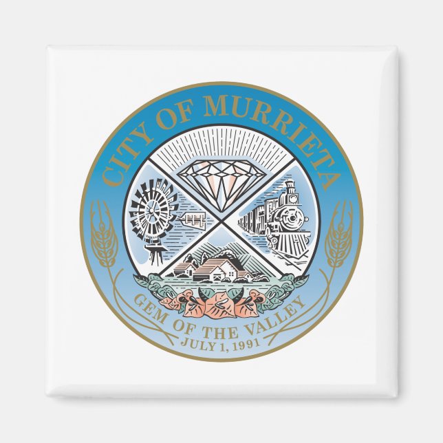 Murrieta (Kalifornien) City Siegel Magnet (Vorne)