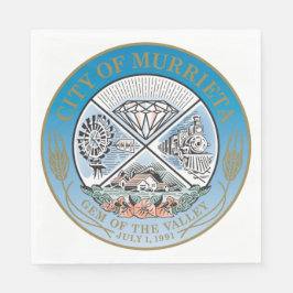 Murrieta (Kalifornien) City Siegel Serviette