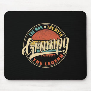 Mürrisch Der Mann Der Mythos Die Legende Vintage R Mousepad