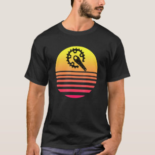 Mürrisch Vintage Sonnen Fahrrad Radfahren Mürrisch T-Shirt