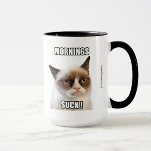 Mürrische Cat™ Morgen sind zum Kotzen Tasse