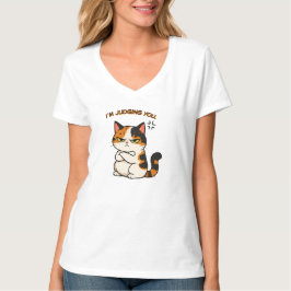 Mürrische Dreifarbenkatze - ich beurteile dich  T-Shirt