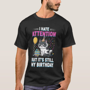 Mürrische Geburtstagskatze mit Text T-Shirt