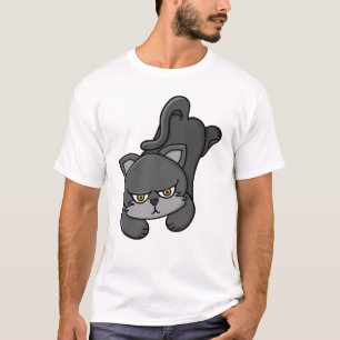 Mürrische Graue Katze T-Shirt