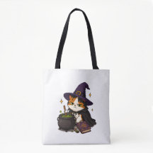 Mürrische Hexenkatze Halloween