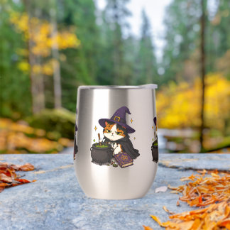 Mürrische Hexenkatze Halloween