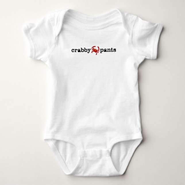 Mürrische Hosen Baby Strampler (Vorderseite)