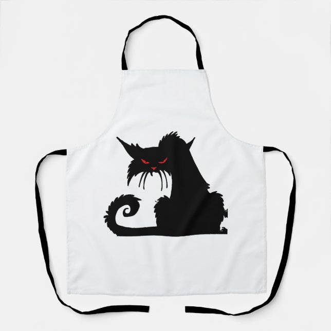 Mürrische Katze    Schürze (Vorderseite)