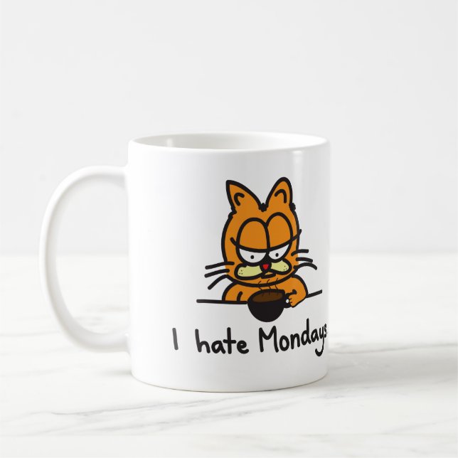 Mürrische Katzen-Kaffeetasse Tasse (Links)