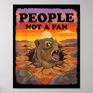 Mürrische Klippschliefer Leute Kein Großer Fan Lus Poster