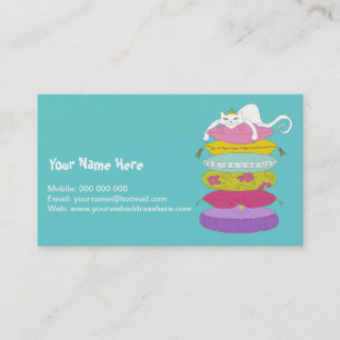 Mürrische Prinzessinkatze und die Visitenkarte