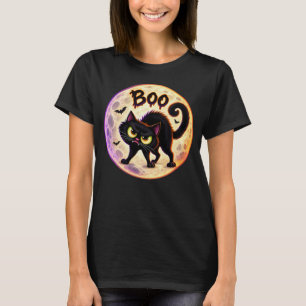 Mürrische schwarze Katze Boo T-Shirt