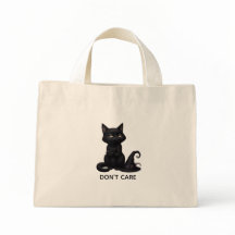 Mürrische schwarze Katze mit individuellem Text Ha