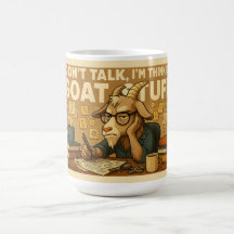 Mürrische Ziegen-Tasse – Design für denkende Ziege