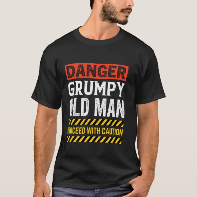 Mürrischer alter Mann T-Shirt (Vorderseite)
