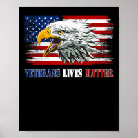 Mürrischer alter Veteran Amerikanische Adler-Flagg
